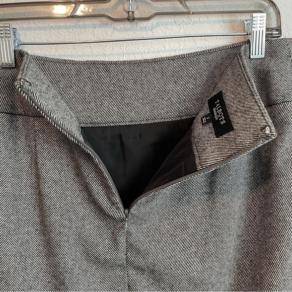 Talbots Cascading Ruffle Wool Blend Pencil Career Skirt Women's Size 2 - Picture 7 of 9